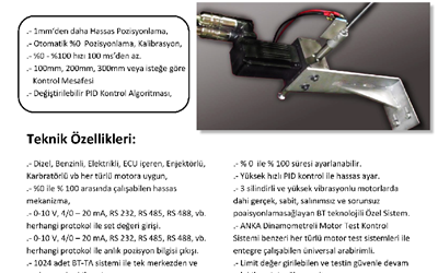 Motor Gaz Kolu Pozisyonu Otomatik Kontrol Sistemi