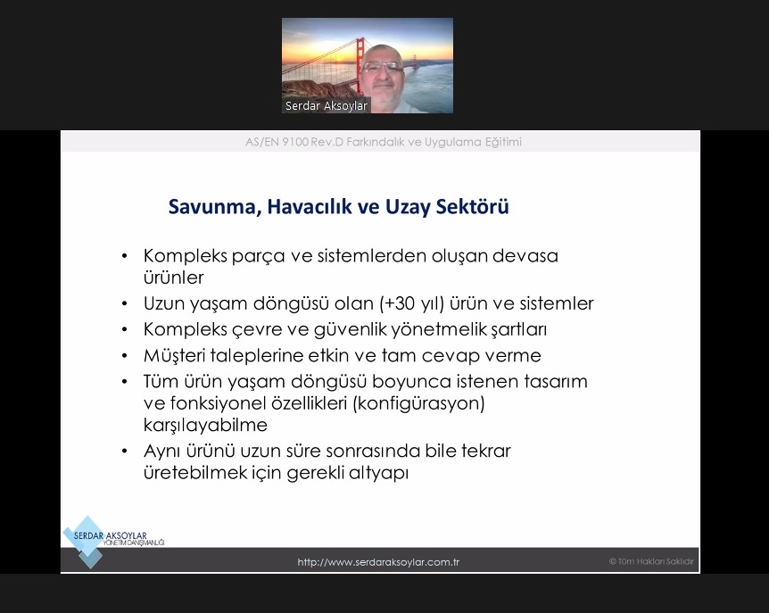 T.C. Ticaret Bakanlığı URGE Projemiz Kapsamında AS 9100 Eğitimimiz Başladı