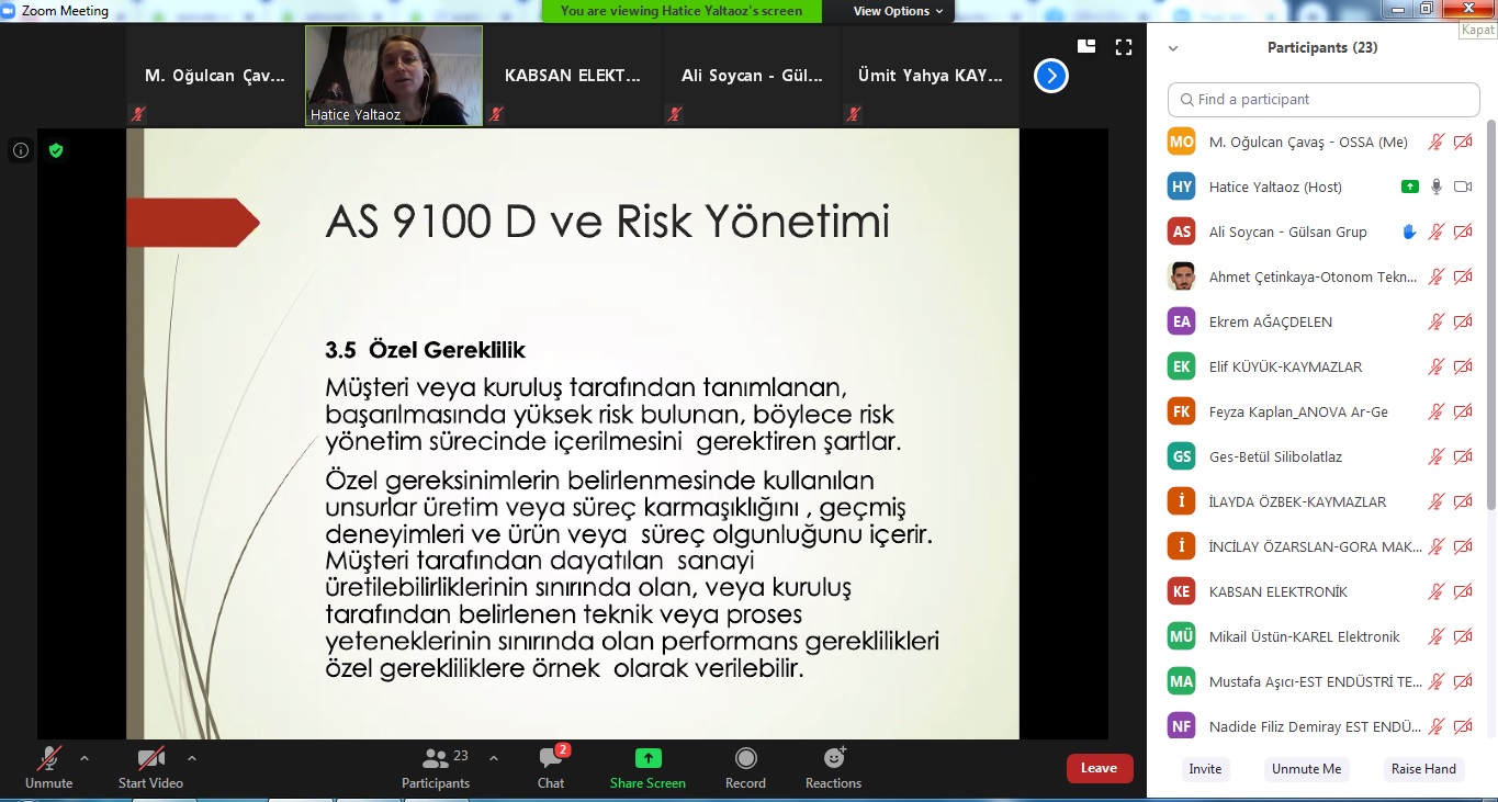 Yoğun Bir İlgiyle Gerçekleşen "FMEA ve Risk Analizi" Eğitimimiz İkinci Günün Ardından Tamamlandı