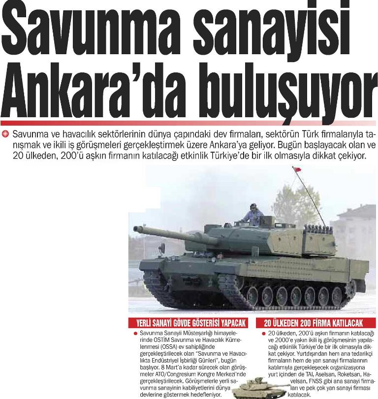 Savunma Sanayisi Ankara'da Buluşuyor