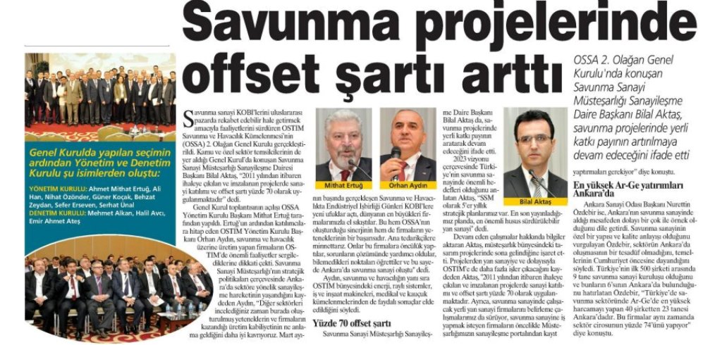 Savunma Projelerinde Offset Şartı Arttı