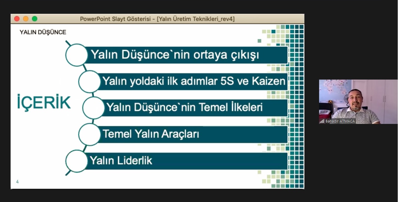 Yalın Üretim Teknikleri Eğitimimiz Başladı