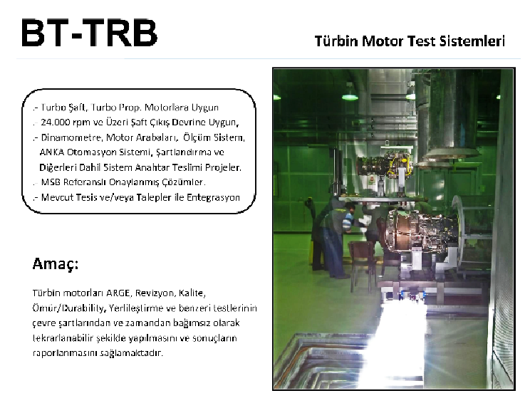 Türbin Motor Test Sistemleri