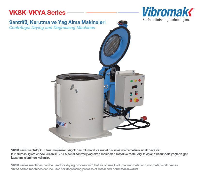 Santrifüj Yağ Alma ve Kurutma Makinaları