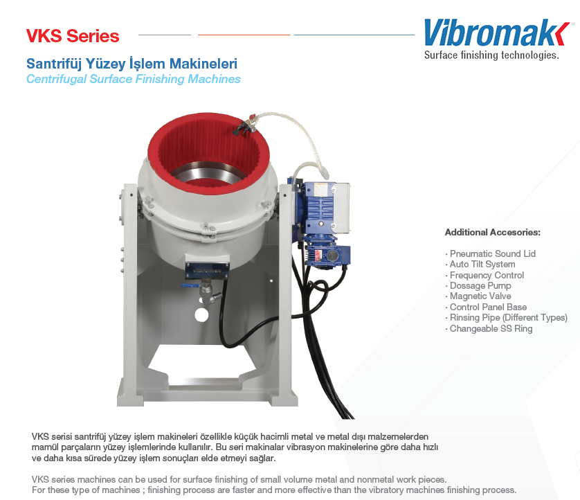 Santrifüj Çapak Alma ve Parlatma Makinaları