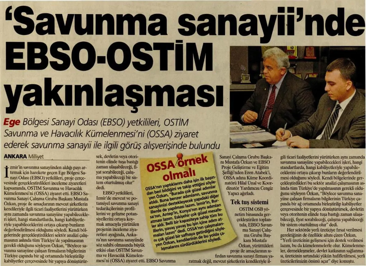 Savunmada EBSO-OSSA Ziyareti