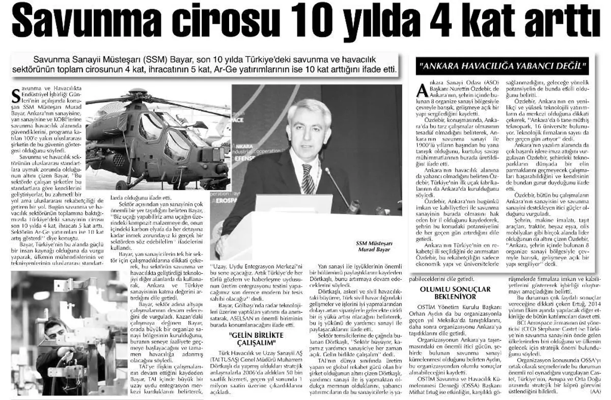 Savunma Cirosu 10 Yılda 4 Kat Arttı