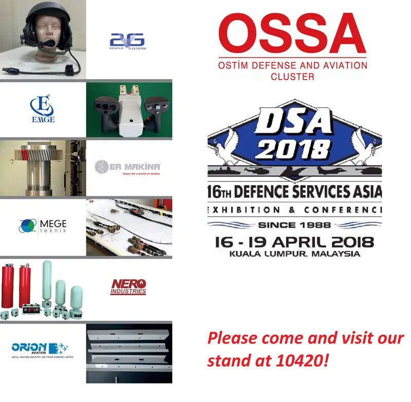 OSSA DSA 2018 Fuarına Katılacak!