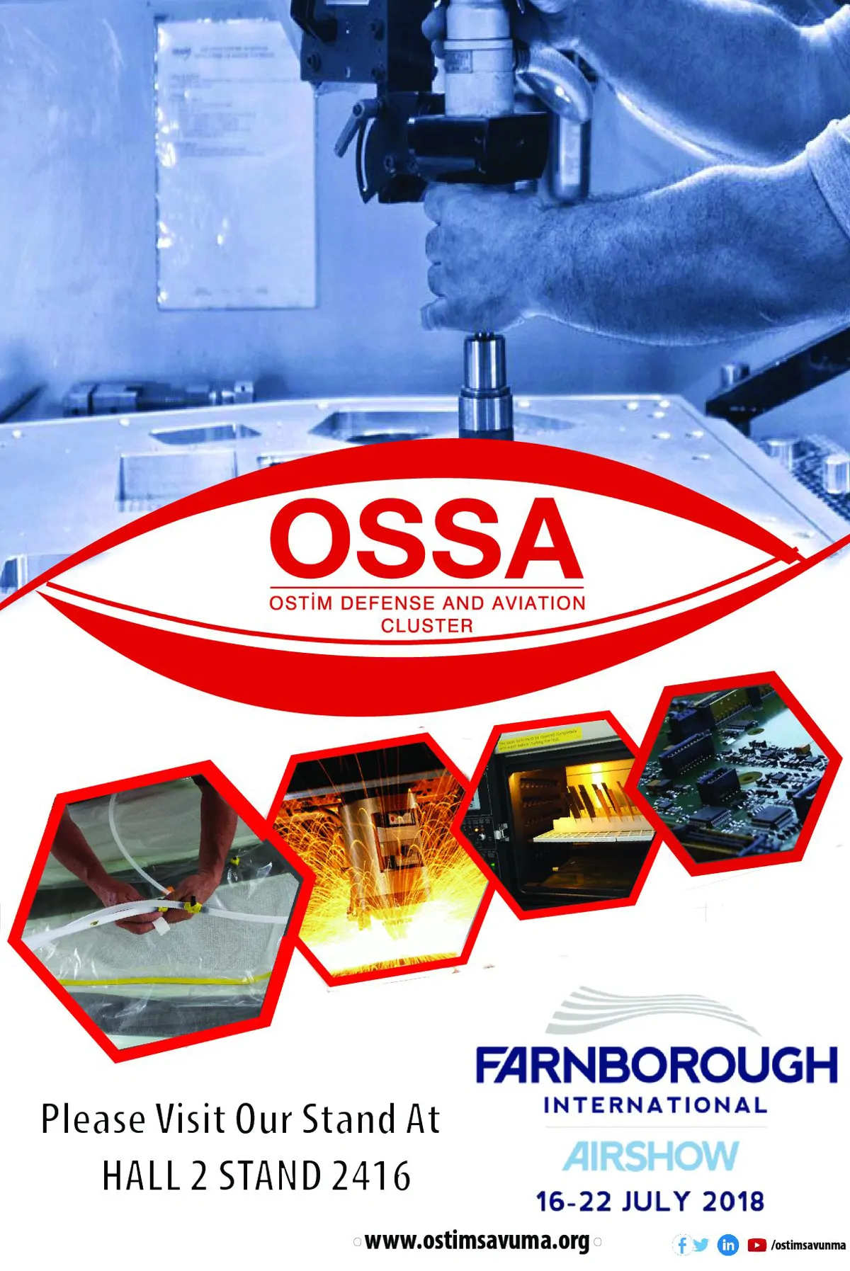 OSSA Farnborough International Airshow 2018 Fuarına Katılacak