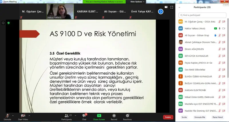Yoğun Bir İlgiyle Gerçekleşen "FMEA ve Risk Analizi" Eğitimimiz İkinci Günün Ardından Tamamlandı