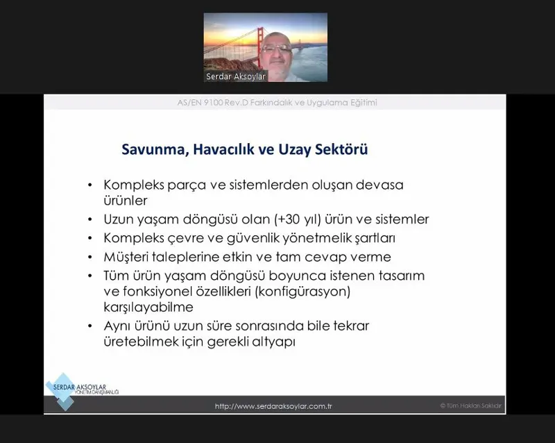 T.C. Ticaret Bakanlığı URGE Projemiz Kapsamında AS 9100 Eğitimimiz Başladı