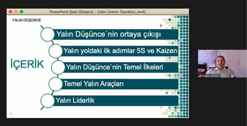 Yalın Üretim Teknikleri Eğitimimiz Başladı