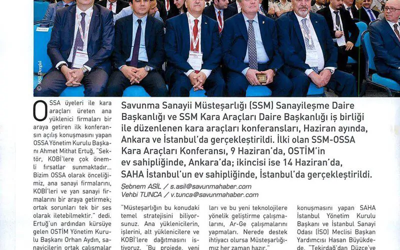 OSSA'dan Haberler