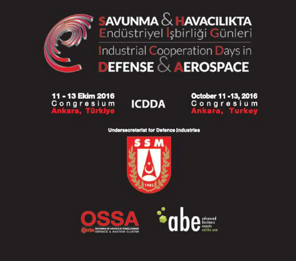 We have concluded our Industrial Cooperation Days in Defence and Aerospace (ICDDA 2016) event.