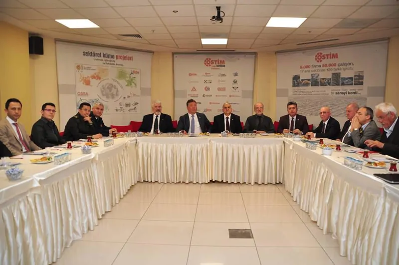 Mr. Murat AKKAYA, General Manager of Military Factories, met with the management of OSTİM Organized Industrial Zone and OSSA.