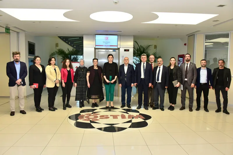 Pınar Aslan, Head of the Department of SME and Cluster Support, and Ministry experts visited OSTİM.