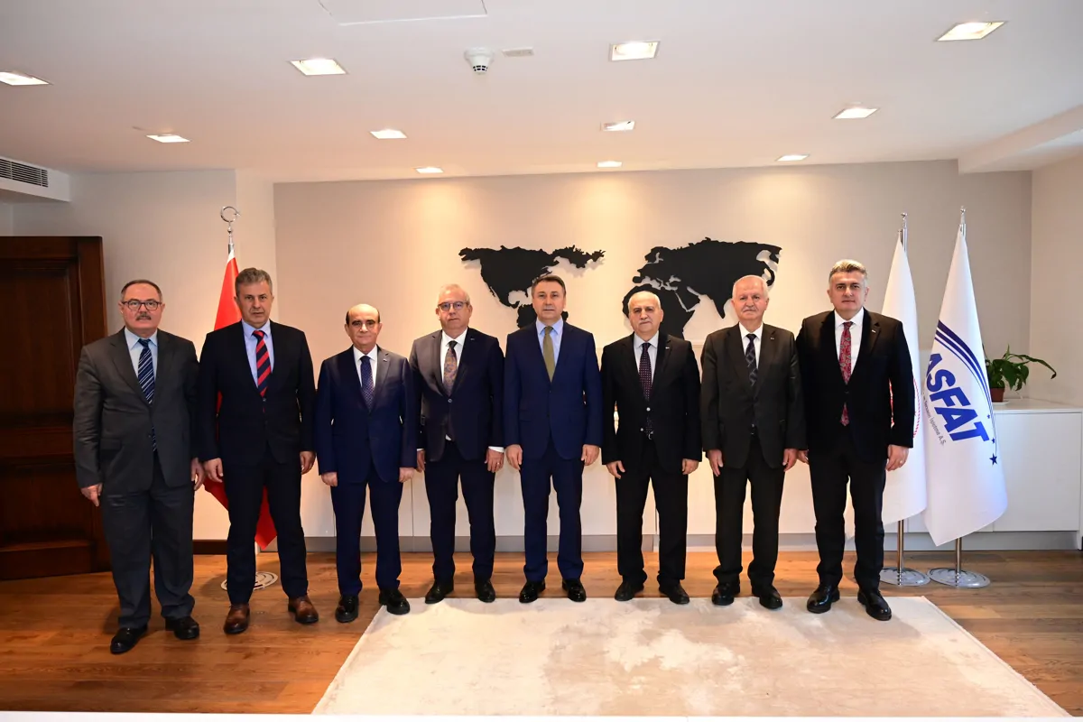 A congratulatory visit to ASFAT General Manager Prof. Dr. Mustafa İlbaş.