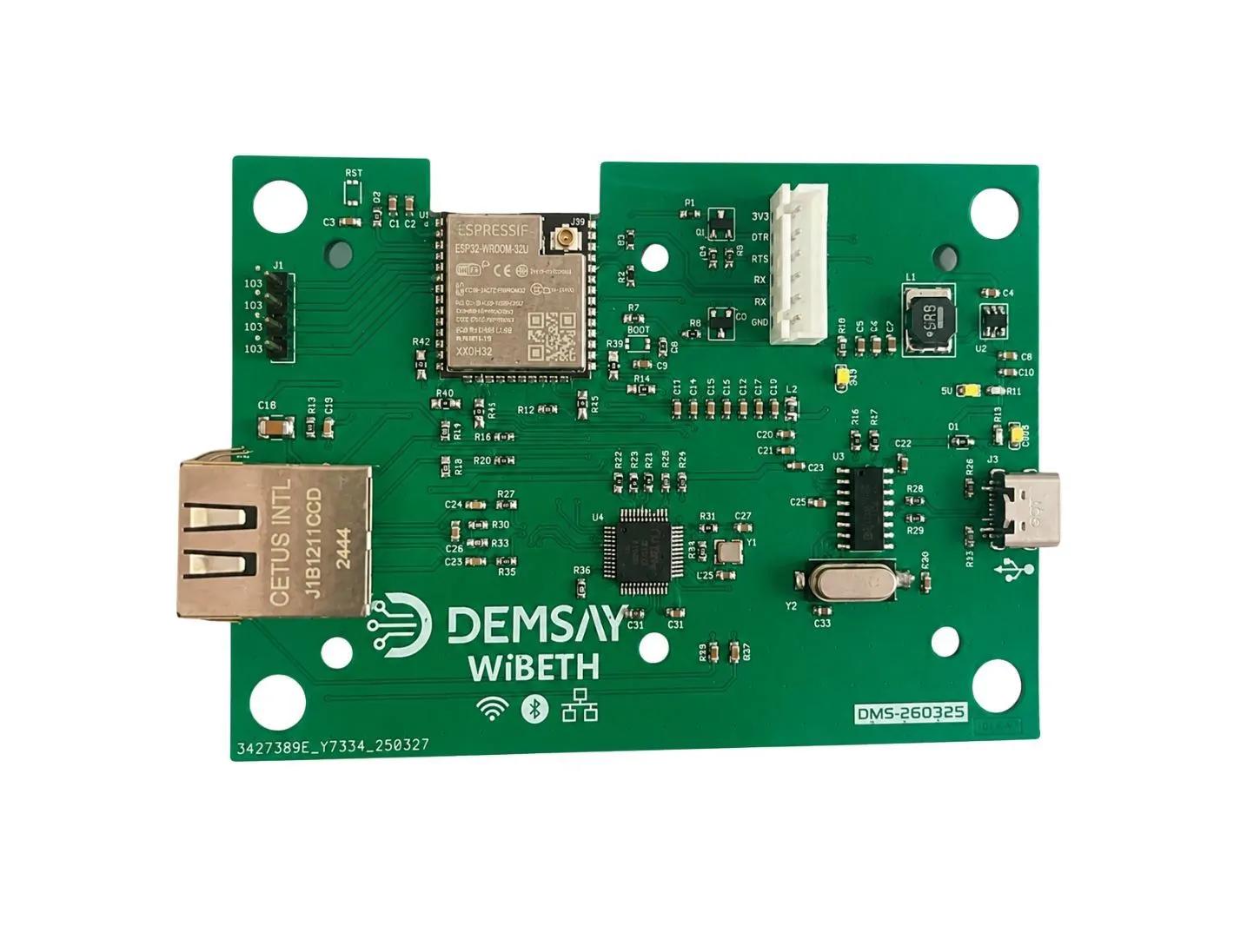 WiBETH – Wi-Fi, Bluetooth ve Ethernet IoT Kontrol Kartı