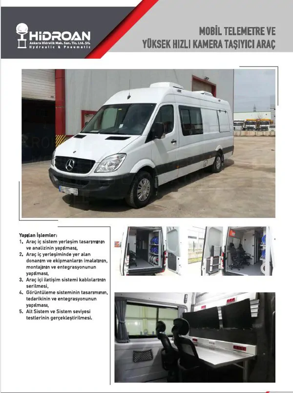 MOBİL TELEMETRE VE YÜKSEK HIZLI KAMERA TAŞIYICI ARAÇ