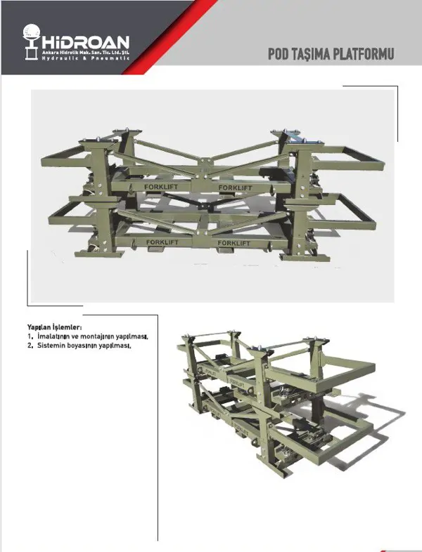 MÜHİMMAT TAŞIMA PLATFORMU İMALATI