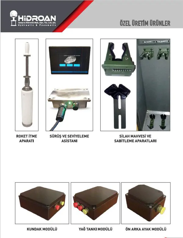 ÖZEL ÜRETİM ÜRÜNLER